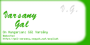 varsany gal business card