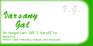 varsany gal business card